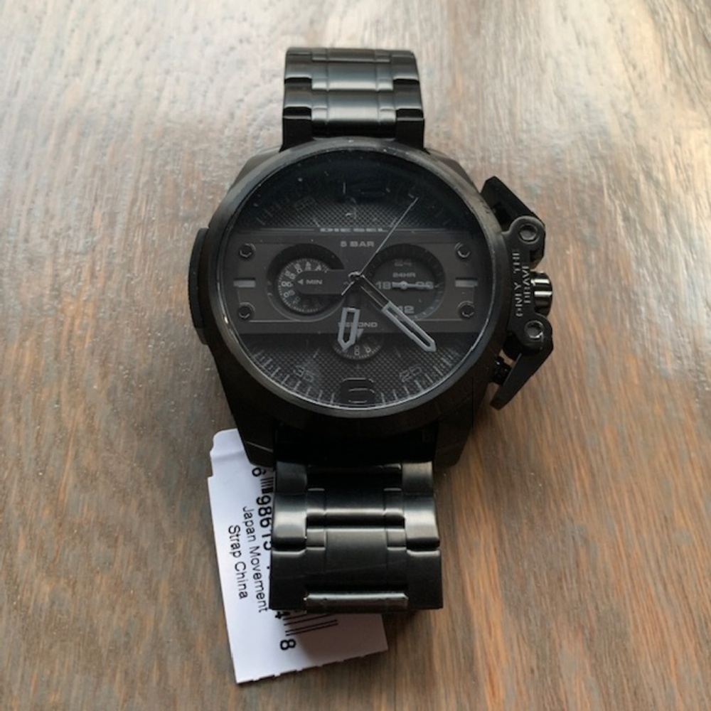 Diesel Black Chrono Watch